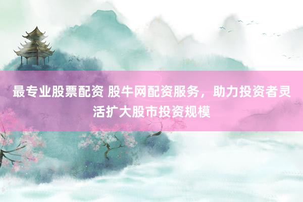 最专业股票配资 股牛网配资服务，助力投资者灵活扩大股市投资规模