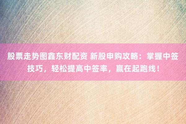 股票走势图鑫东财配资 新股申购攻略：掌握中签技巧，轻松提高中签率，赢在起跑线！