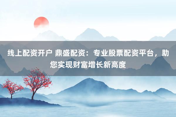 线上配资开户 鼎盛配资：专业股票配资平台，助您实现财富增长新高度