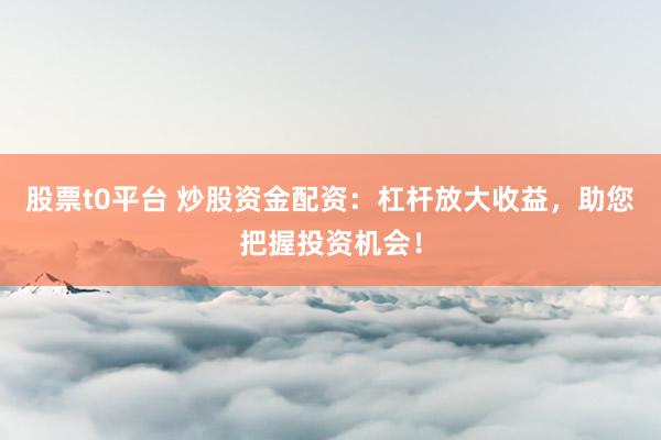 股票t0平台 炒股资金配资：杠杆放大收益，助您把握投资机会！
