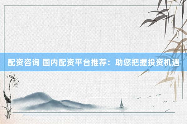 配资咨询 国内配资平台推荐：助您把握投资机遇